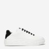 Girls Versace Sneakers | Kids Leather Logo Trainers In White