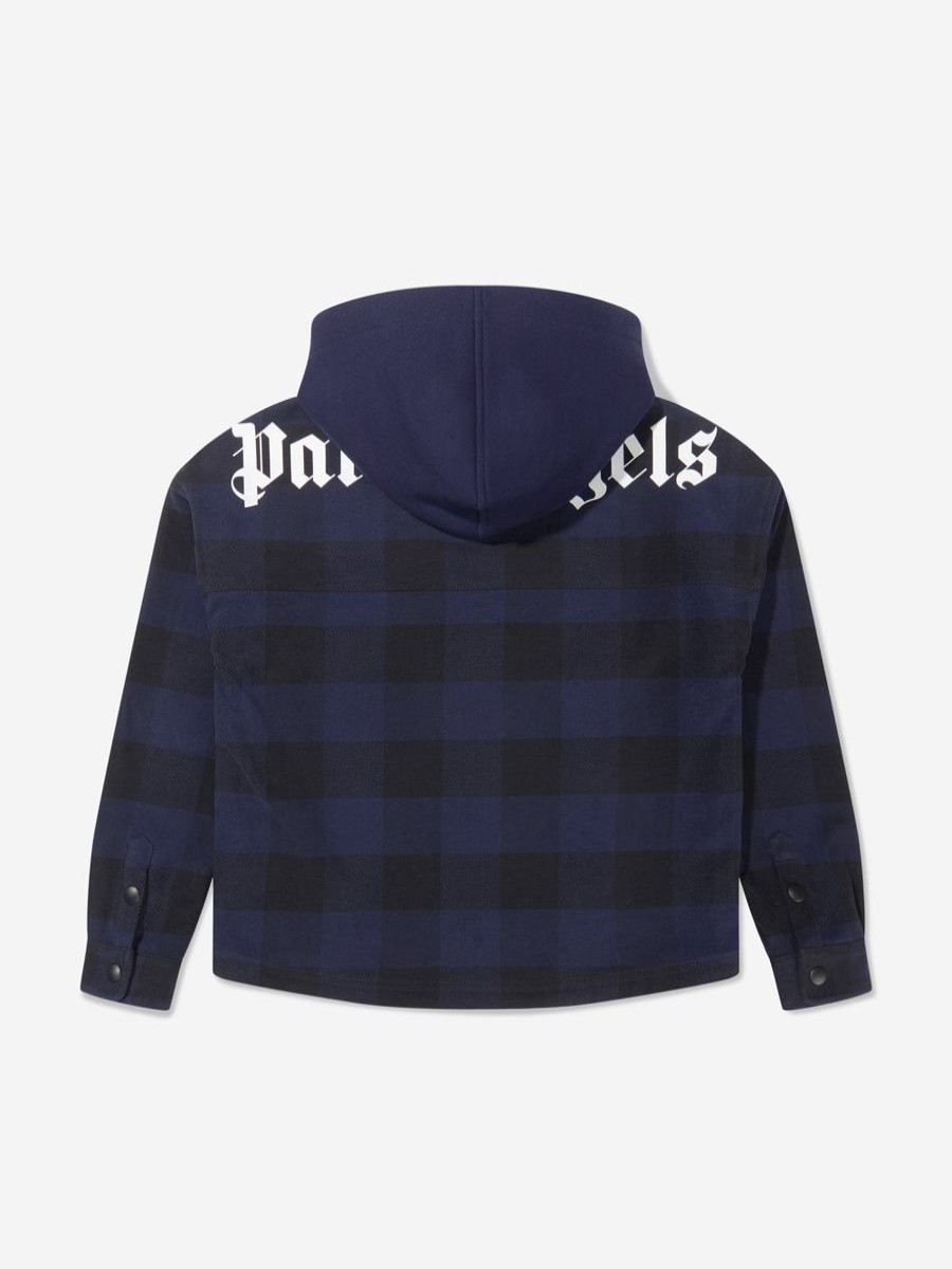 Boys Palm Angels Shirts | Boys Hooded Overshirt