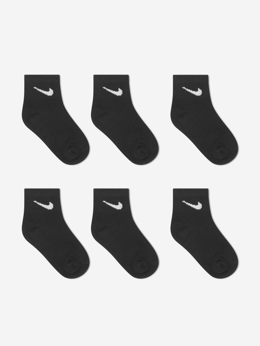 Boys Nike Socks | Boys Colourful Pack Socks Set In Black