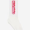 Boys Palm Angels Socks | Boys Flames High Socks In White