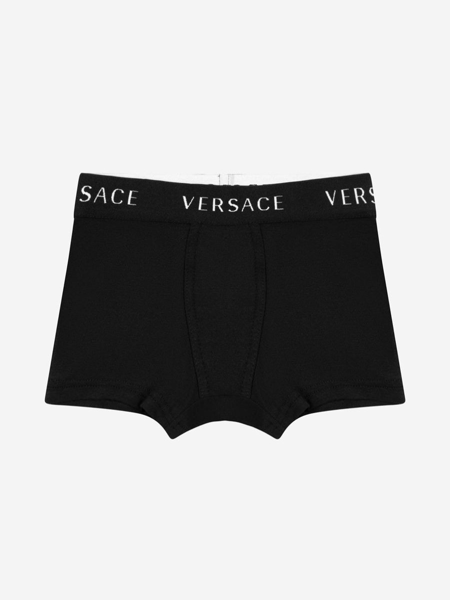 Boys Versace Underwear | Versace - Versace Boys Cotton Boxer Shorts Set (2 Pack) | Childsplay Clothing