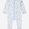 Boys Magnolia Baby Babygrows & Rompers | Baby Boys Dinoland Babygrow In White