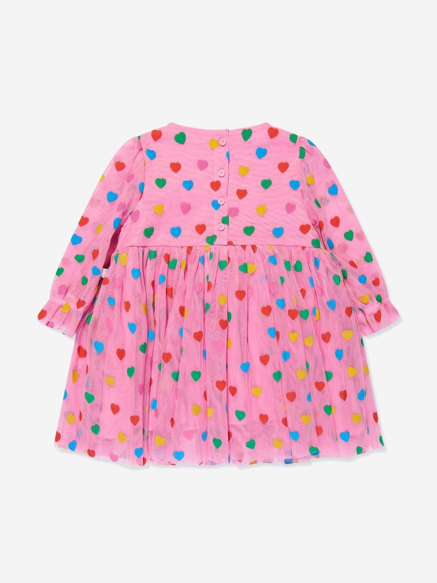 Girls Stella McCartney Kids Dresses | Baby Girls Heart Dress In Pink