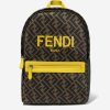 Boys Fendi Kids Bags & Backpacks | Fendi Kids - Kids Ff Logo Backpack In Brown | Childsplay Clothing