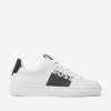 Boys BOSS Sneakers | Boys Leather Monogram Trainers In White