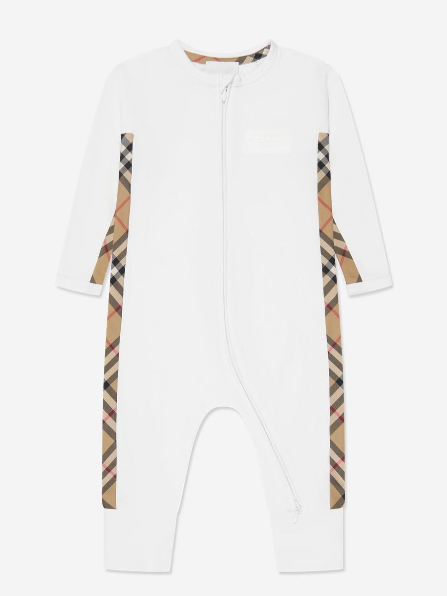 Boys Burberry Kids Babygrows & Rompers | Baby Claude Romper Gift Set In White