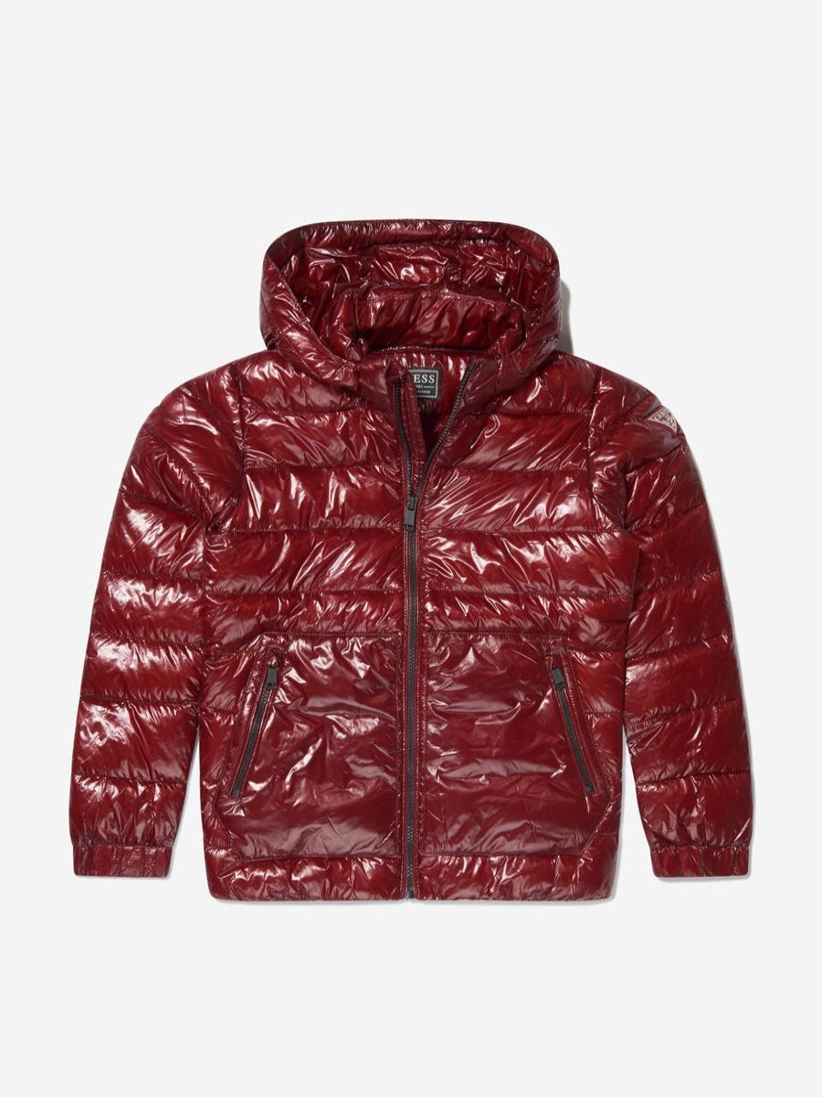 Boys Guess Coats & Jackets | Guess - Boys Hooded Puffer Jacket | Childsplay Clothing