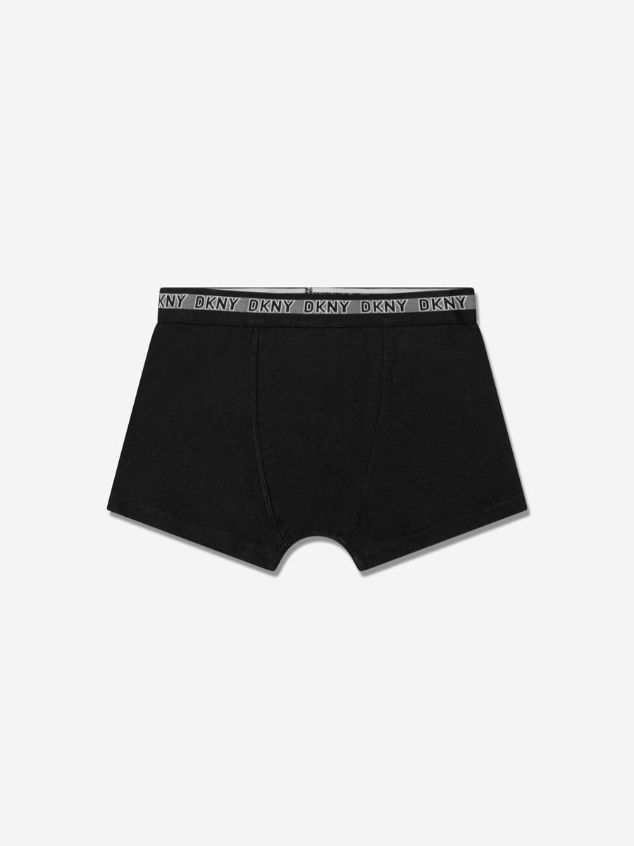 Boys DKNY Underwear | Boys 3 Pack Boxer Shorts Set In Black