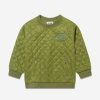 Teen Moschino Kids Underwear | Boys Quilted Sweatshirt In Green