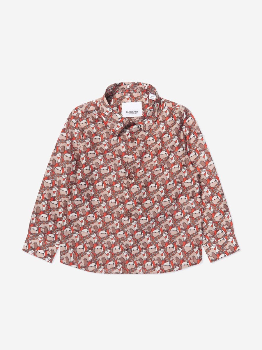 Boys Burberry Kids Shirts | Baby Boys Mini Owen Shirt In Beige