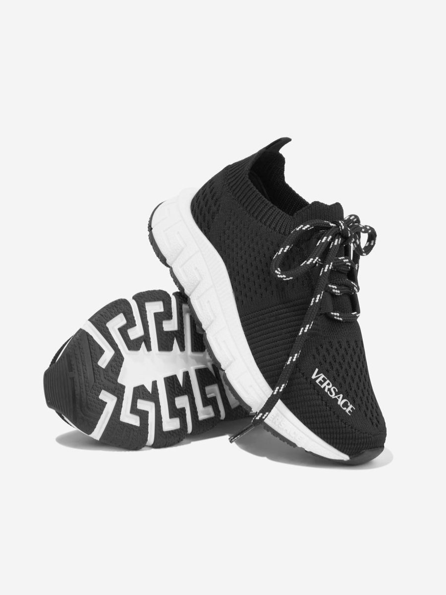 Teen Versace Underwear | Kids Logo Slip On Trainers In Black