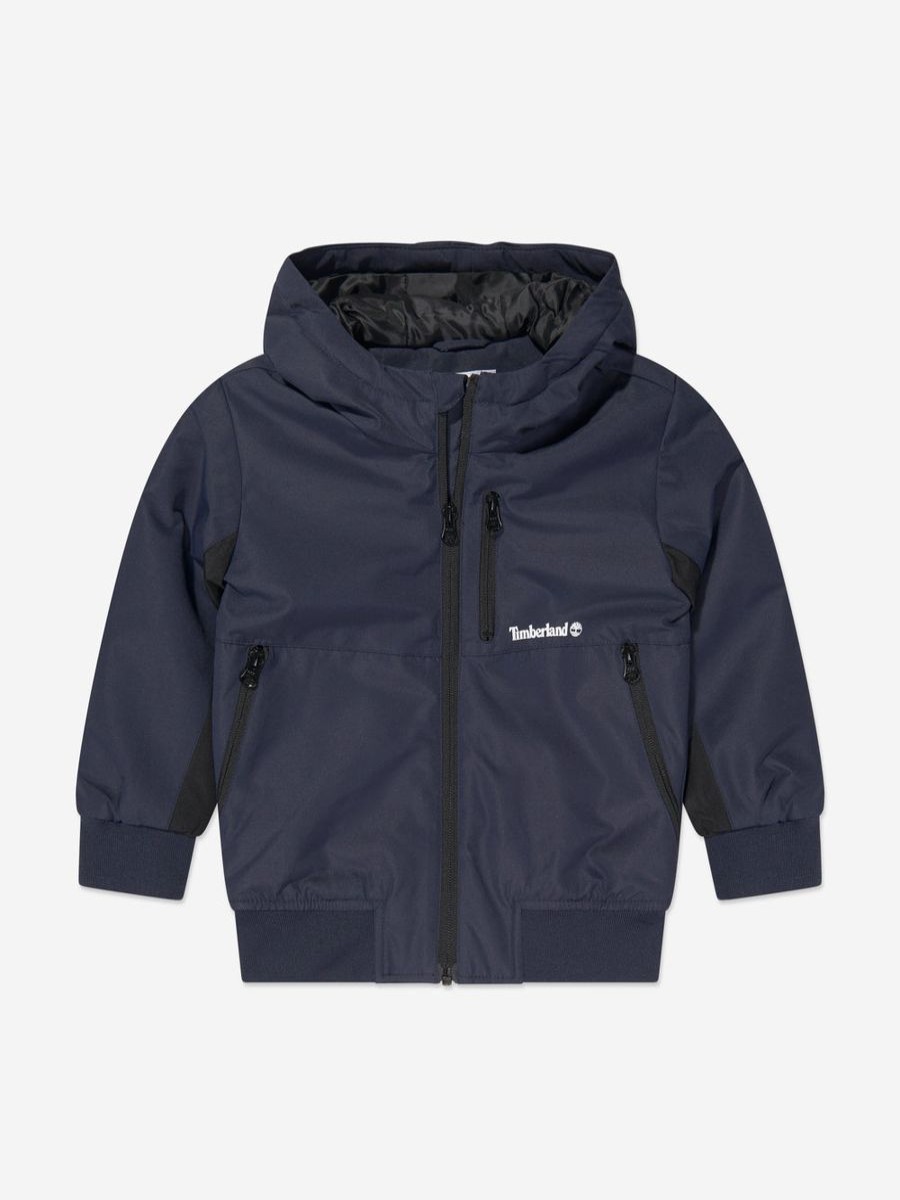 Boys Timberland Coats & Jackets | Boys Zip Up Jacket In Navy