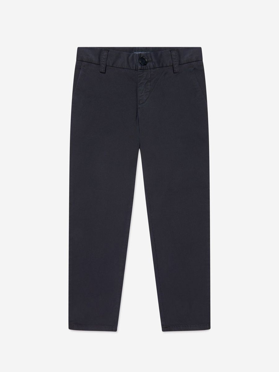 Boys Emporio Armani Trousers | Boys Branded Trousers In Navy