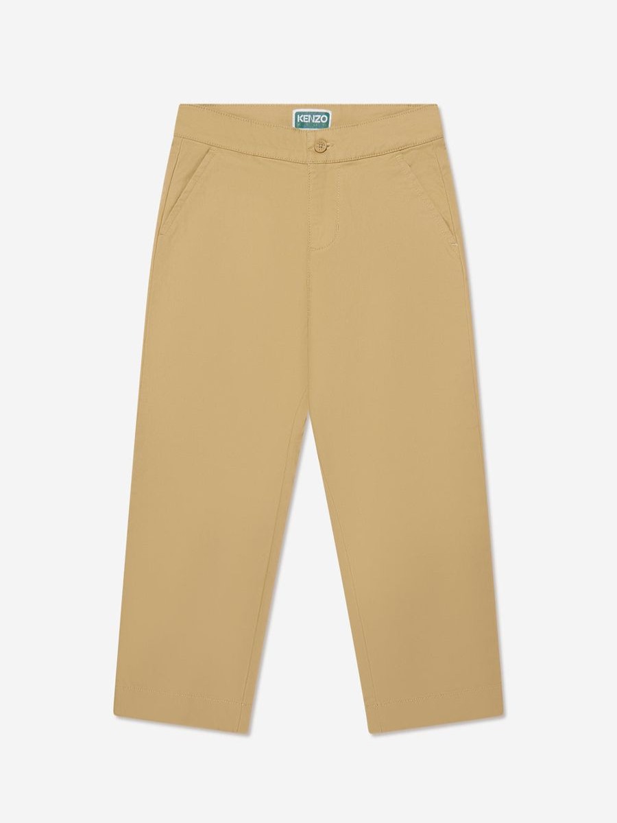 Teen KENZO KIDS Underwear | Kids Loose Fit Trousers In Beige