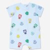 Boys Moncler Enfant Babygrows & Rompers | Baby Boys Bear Print Romper In Blue