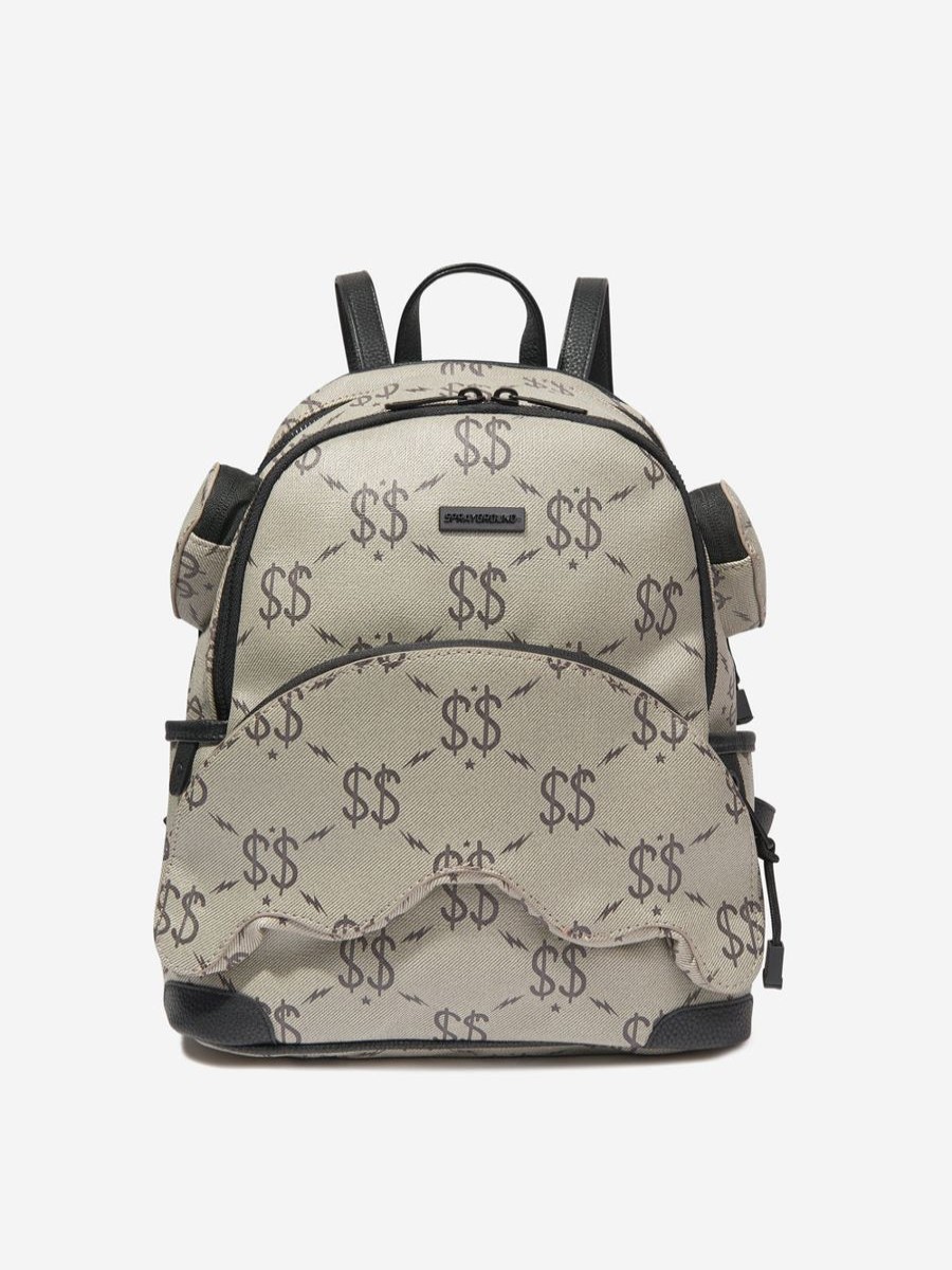 Boys Sprayground Bags & Backpacks | Kids Double Money Savage Backpack In Grey