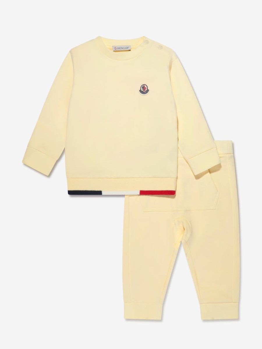 Boys Moncler Enfant Tracksuits | Baby Boys Logo Tracksuit In Yellow