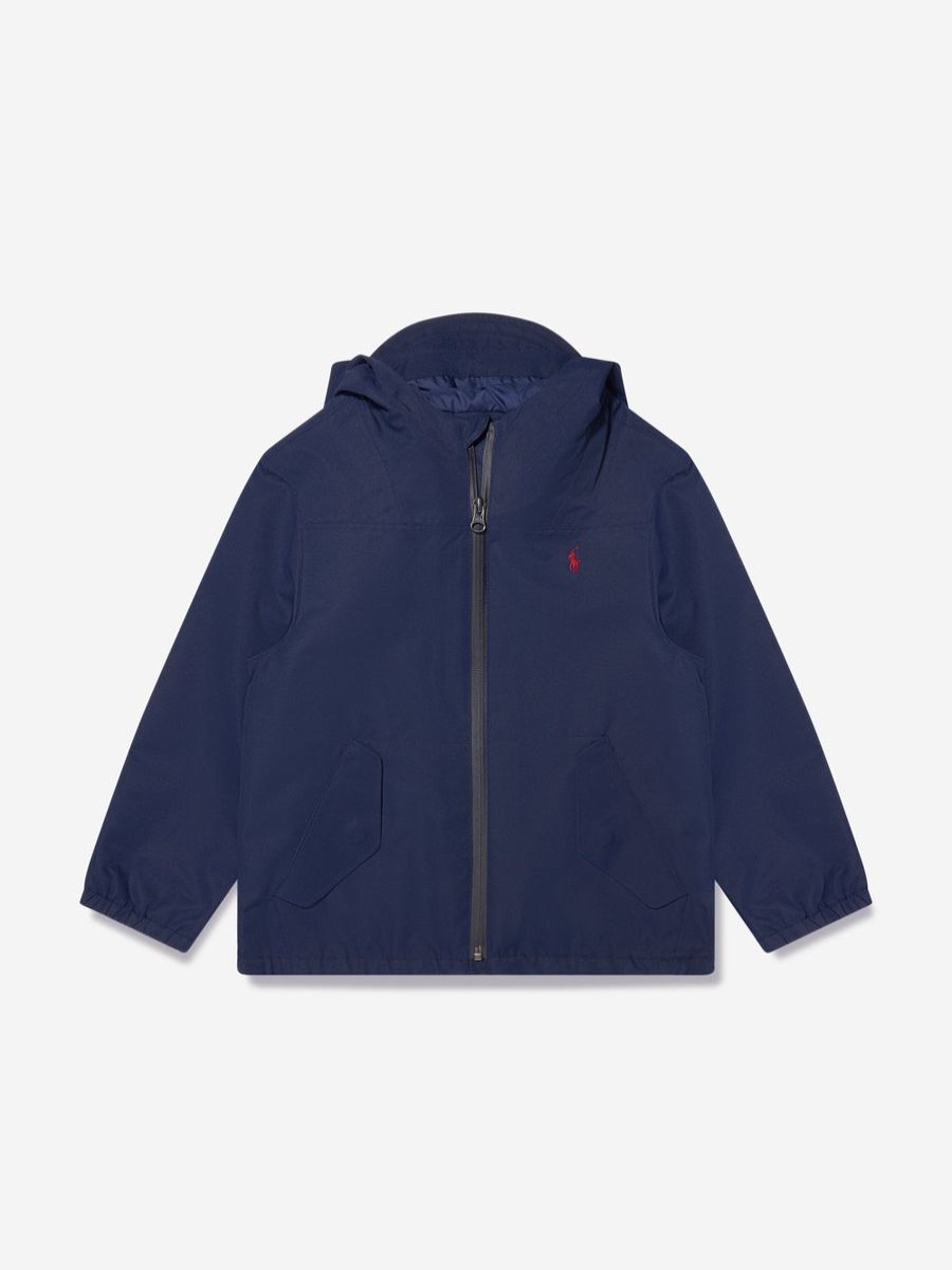 Boys Ralph Lauren Kids Coats & Jackets | Boys Hooded Windbreaker In Navy