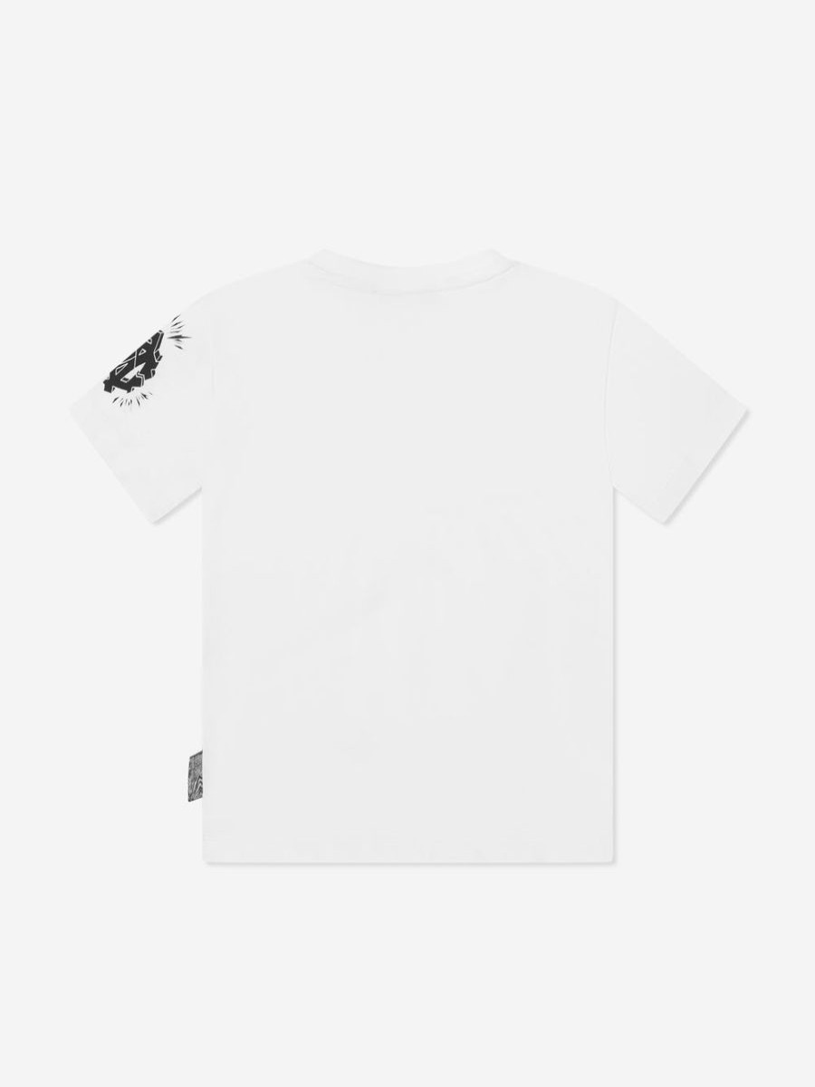 Boys Roberto Cavalli T-Shirts & Tops | Boys Lion T-Shirt In White