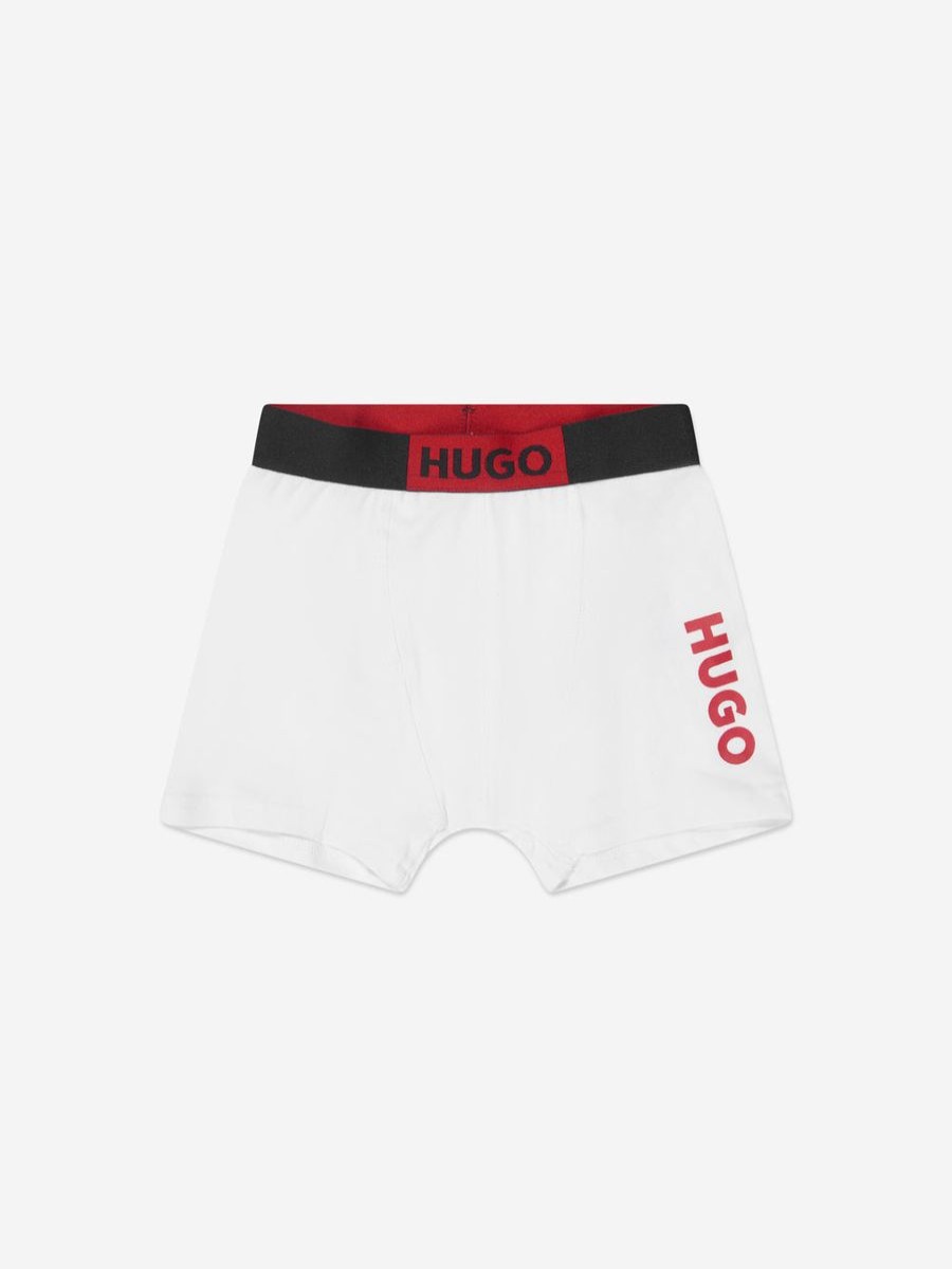 Boys Hugo Underwear | Boys Boxer Shorts Set (2 Pack) In Black