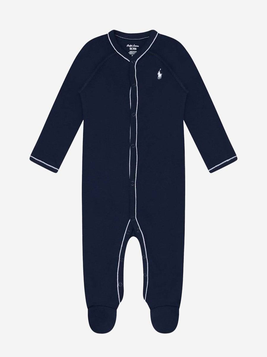 Boys Ralph Lauren Kids Babygrows & Rompers | Ralph Lauren Kids - Baby Boys Logo Babygrow | Childsplay Clothing