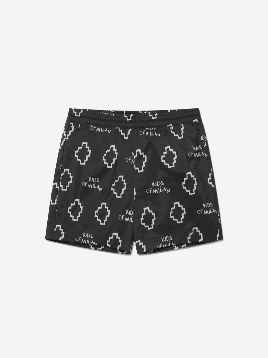 Boys Marcelo Burlon Swimwear | Boys Logo Print Swim Shorts