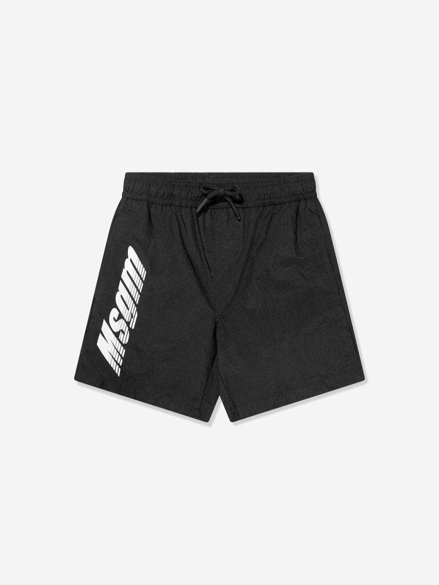 Boys MSGM Shorts | Boys Logo Swim Shorts In Black