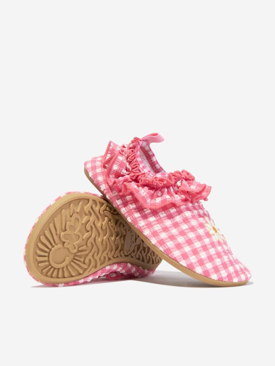 Baby Konges Slojd Shoes | Girls Soline Frill Swim Shoes In Pink