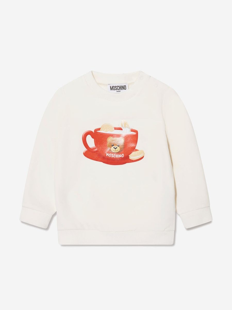 Baby Moschino Kids Sweatshirts & Hoodies | Baby Teddy Teacup Sweatshirt In Ivory