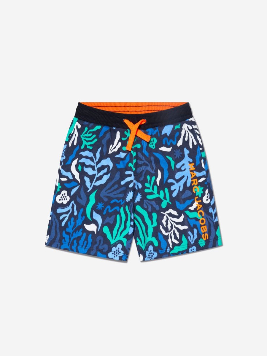 Boys MARC JACOBS Shorts | Boys Algae Print Shorts In Navy