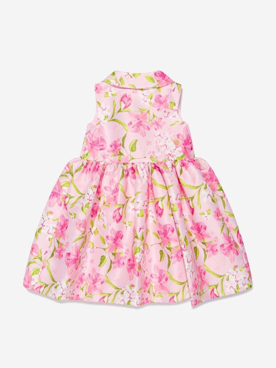 Girls Mama Luma Dresses | Girls Floral Dress In Pink