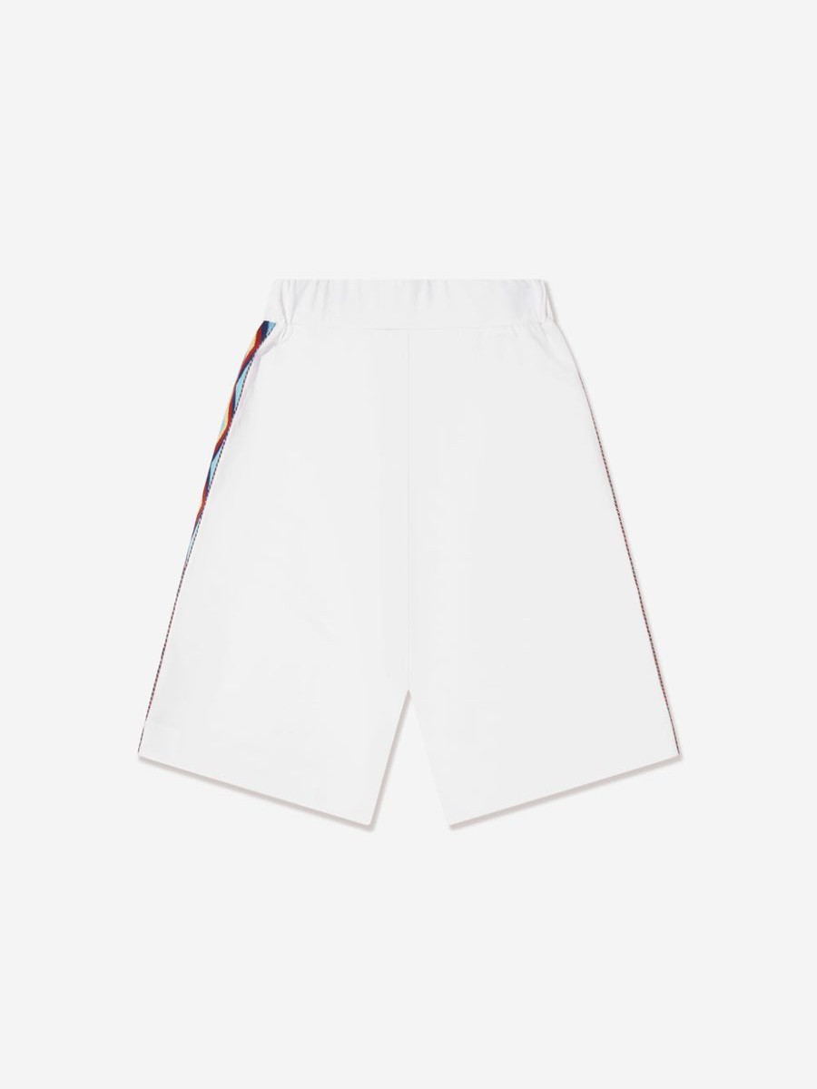 Boys Missoni Shorts | Boys Logo Jersey Shorts In White