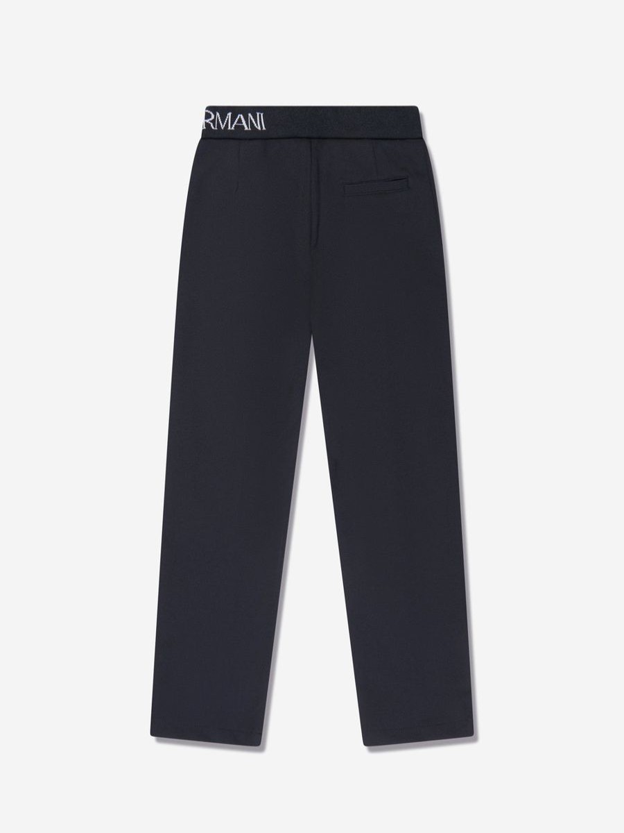 Boys Emporio Armani Trousers | Boys Logo Trousers In Navy