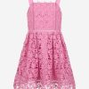 Girls Self Portrait Dresses | Girls Azaelea Lace Dress In Pink