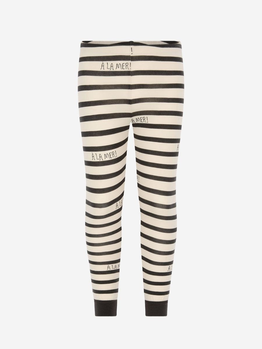 Boys Mini Rodini Trousers | Mini Rodini Kids Cotton Striped Leggings