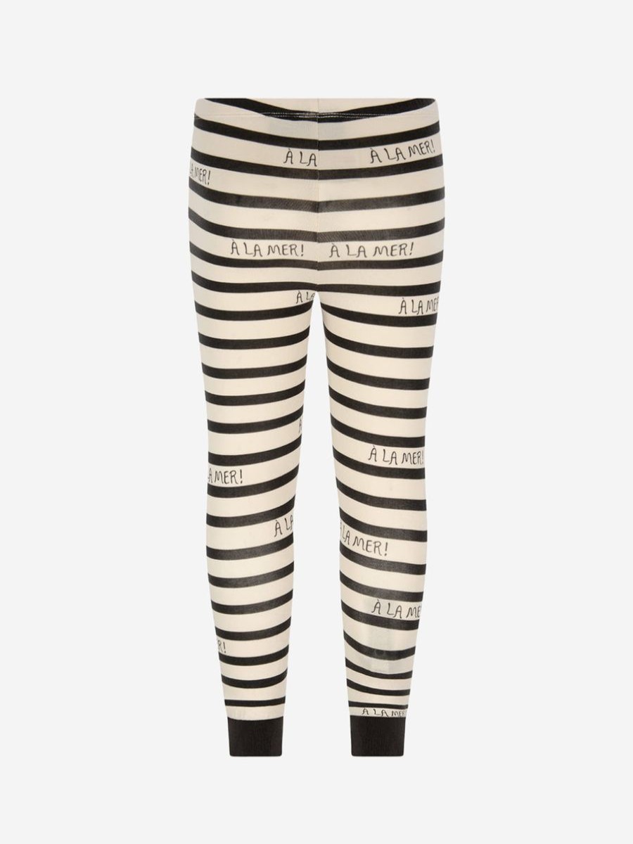 Boys Mini Rodini Trousers | Mini Rodini Kids Cotton Striped Leggings