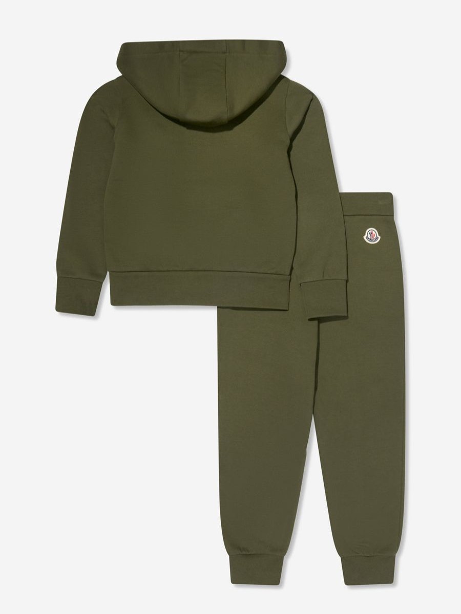 Teen Moncler Enfant Tracksuits | Boys Logo Pocket Tracksuit In Green