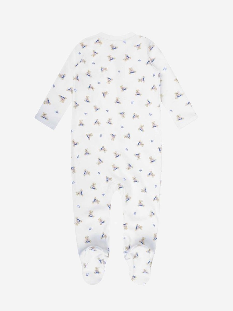 Boys Ralph Lauren Kids Babygrows & Rompers | Baby Boys Bear Print Babygrow