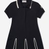 Teen Moncler Enfant Dresses | Girls Logo Polo Dress In Navy