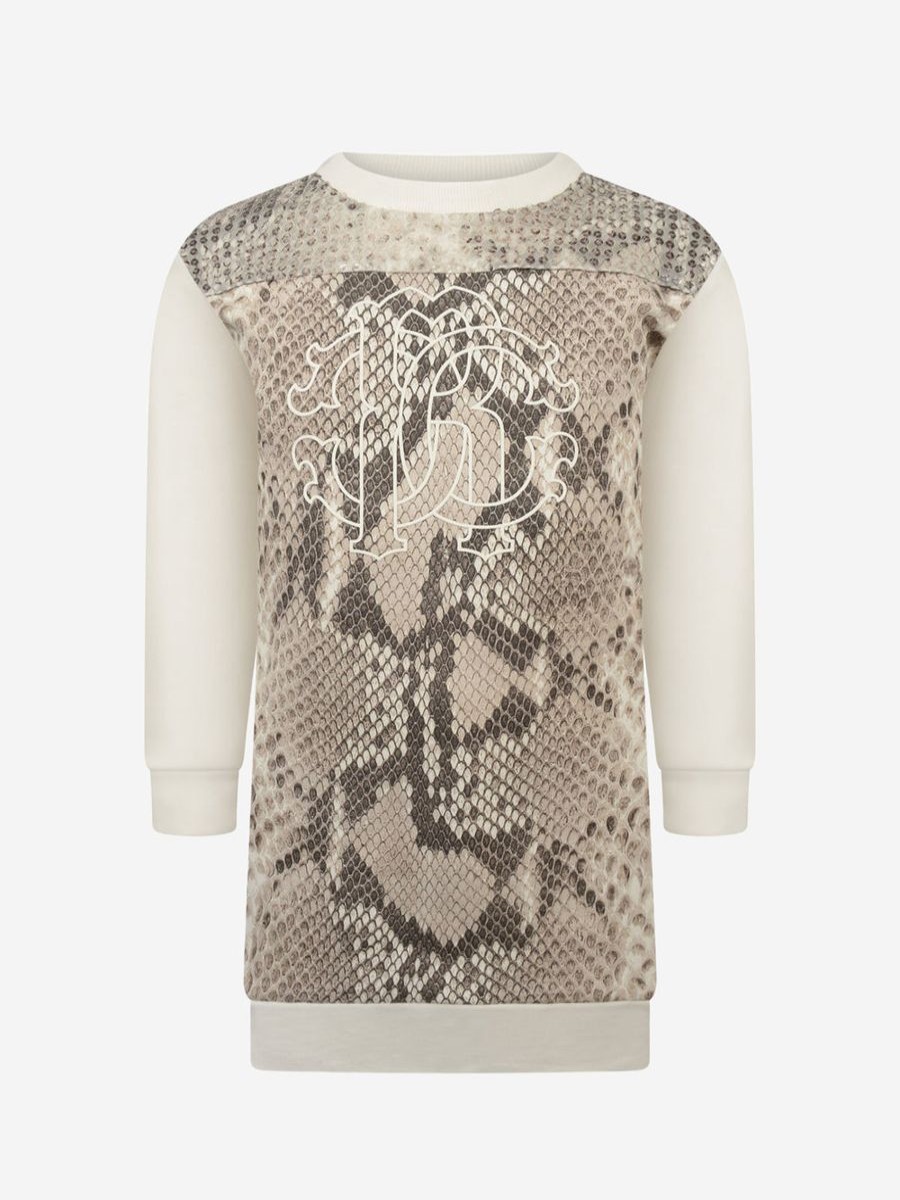 Girls Roberto Cavalli Dresses | Girls Python Fleece Dress