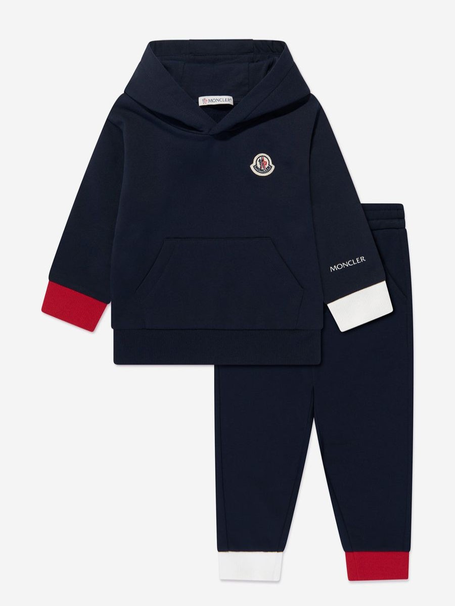 Boys Moncler Enfant Tracksuits | Baby Boys Logo Tracksuit In Navy