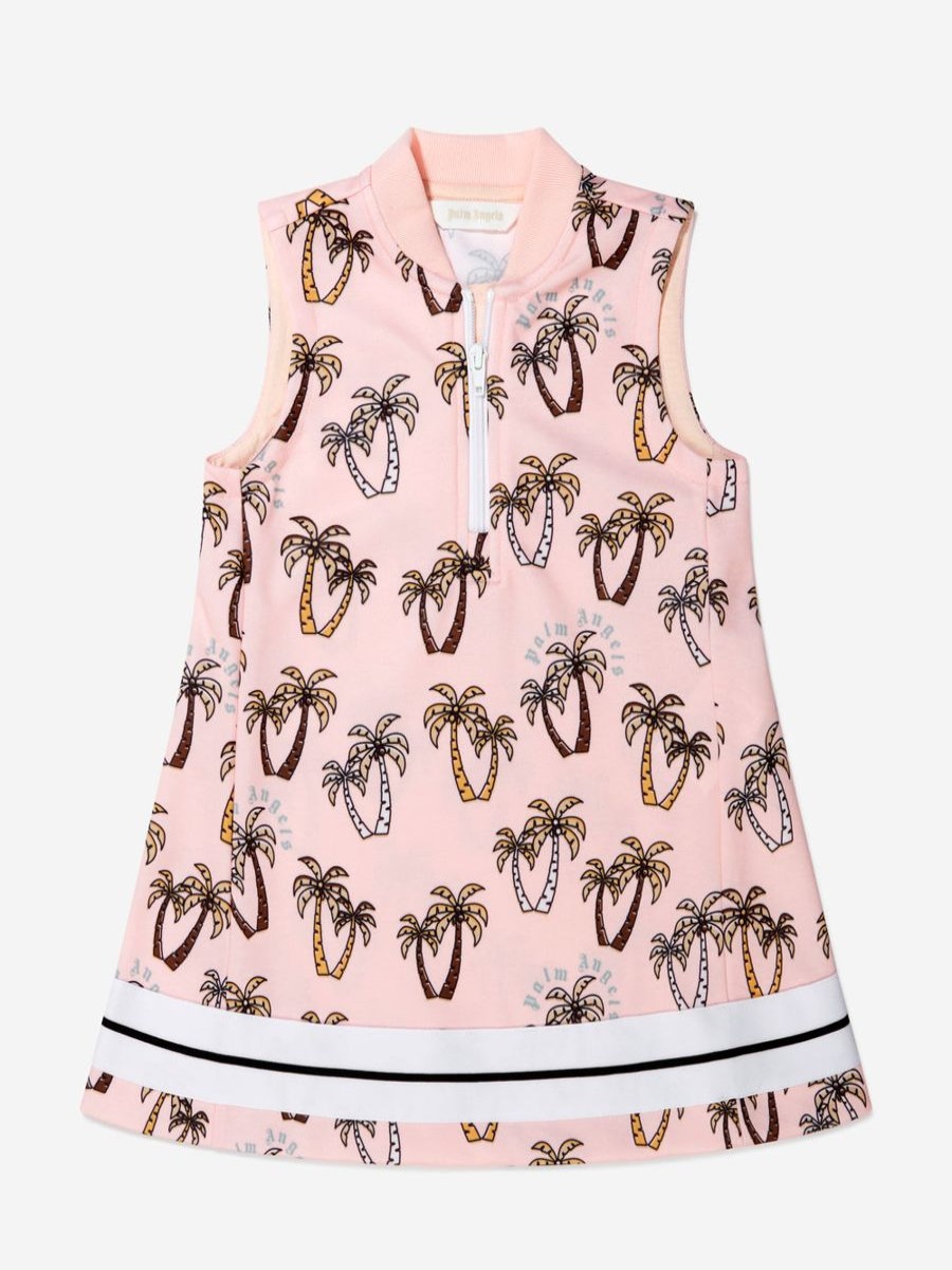 Girls Palm Angels Dresses | Girls Palm Tree Print Track Dress