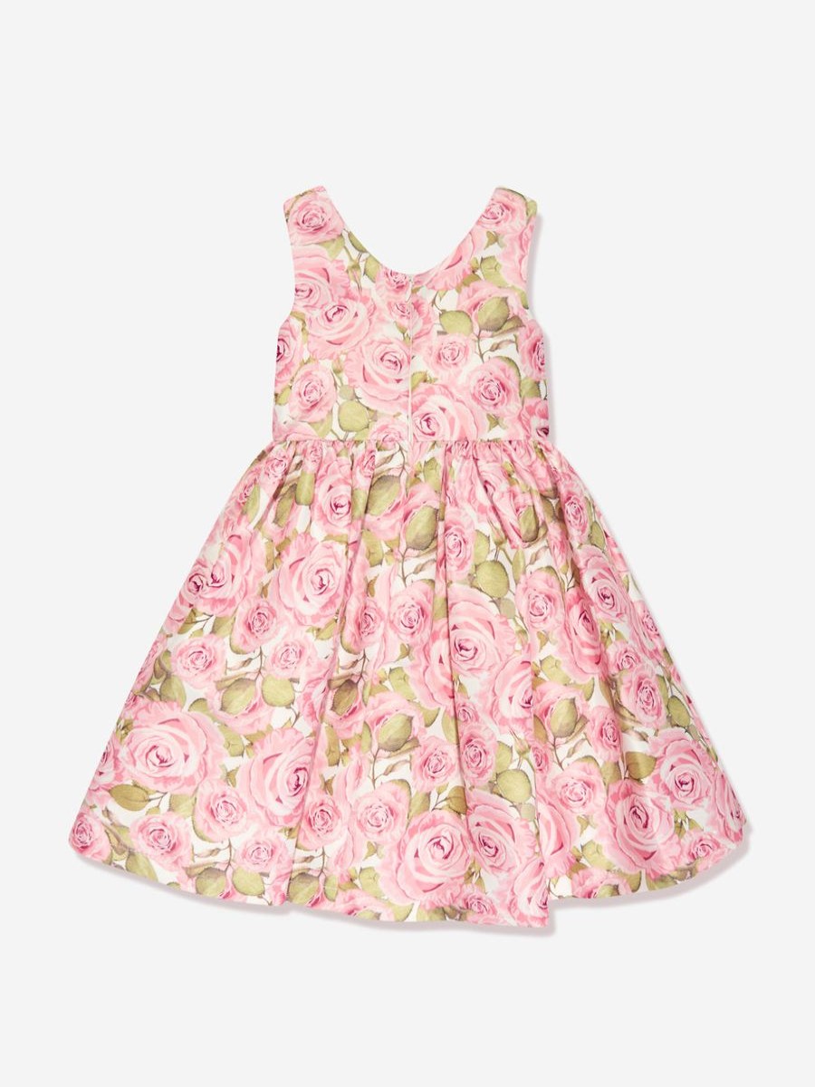 Girls Mama Luma Dresses | Girls Rose Dress In Pink