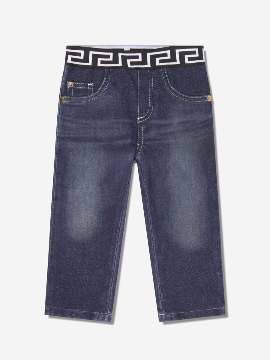 Baby Versace Jeans | Baby Boys Slim Fit Jeans In Blue