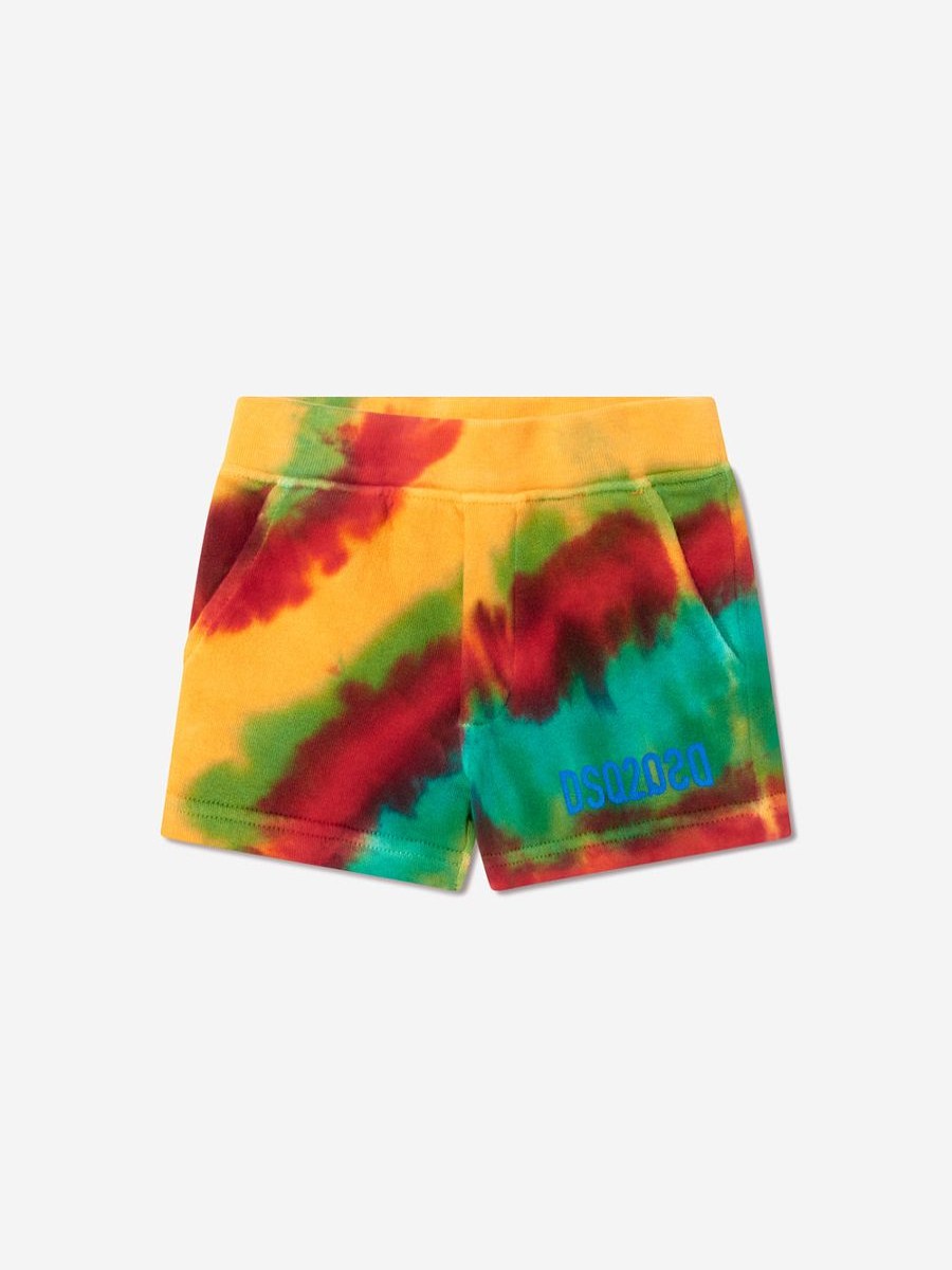 Boys Dsquared2 Kids Shorts | Baby Tie Dye Shorts In Multicolour