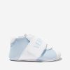 Boys Versace Sneakers | Baby Leather Pre Walker Trainers In Blue