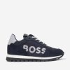 Boys BOSS Sneakers | Boys Retrorunner Trainers In Navy