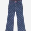 Girls Guess Jeans | Girls Denim Flare Fit Jeans In Blue