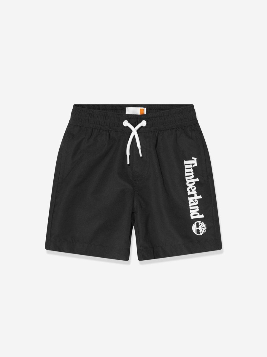 Boys Timberland Swimwear | Boys Logo Swim Shorts In Black