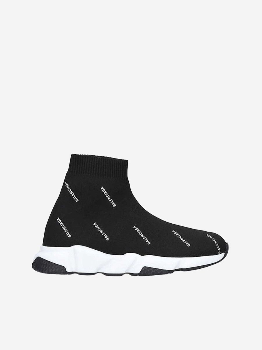 Boys Balenciaga Kids Sneakers | Balenciaga Kids - Balenciaga Logo Print Speed Trainers |Eu Childsplay Clothing